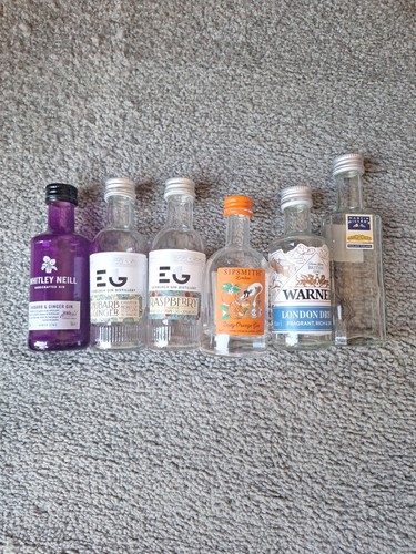 Mini gin bottle collection - gin,