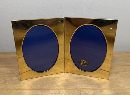 Double brass hinged glass - brass,