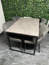 Grey Dining Table And 4 Chairs