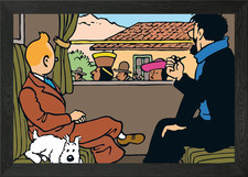 Professor and Tintin Framed