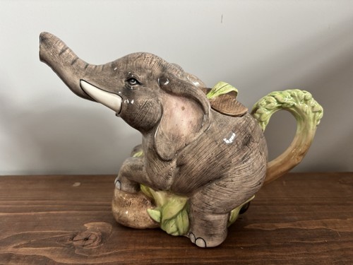 Vintage ceramic elephant - ceramic,