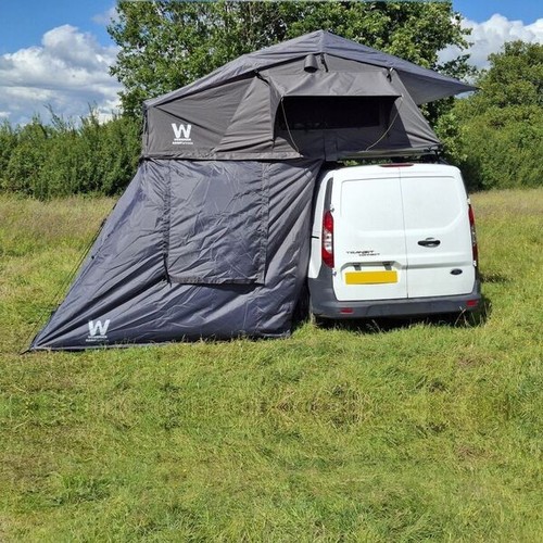 Person car roof tent - person,