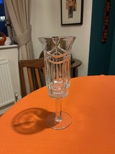 Vintage Royal Crystal Cut Glass Hurricane Candle Holder