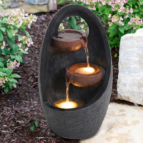 Water feature powered garden