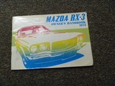1973 Mazda RX-3 Coupe Sedan Wagon Owner Operator Manual Handbook Super Deluxe xz