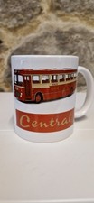 Central Scottish SMT Bus Cup Mug Alexander Y Type coach buses 1970s 80s SBG
