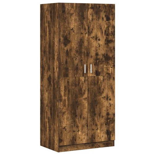 Wardrobe smoked oak engineered - smoked,
