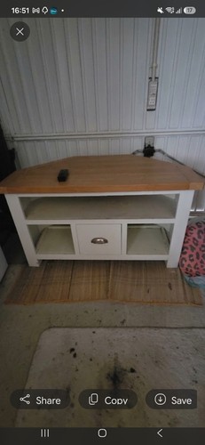Cotswold oak topped corner - topped, tv