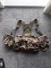 British Army DPM PLCE Webbing Set with Yoke, Belt and Pouches & Padded hip band.