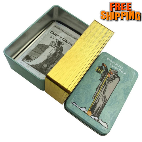 Metal box gilded borderless - metal,