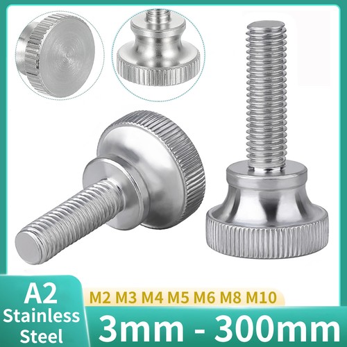 Knurled thumb screw m4 - thumb, m2