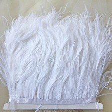 1 Meter Ostrich Feather Fringe