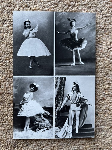 Soviet postcard ballet - ballet, swan