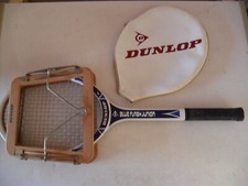 Dunlop Blue Flash Junior Tennis Racket with Dunlop Press and Head Case.