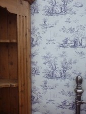 French blue toile de jouy - french,