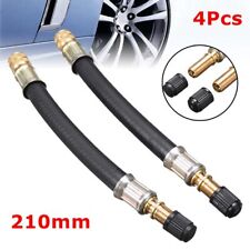 4Pcs 210mm Tyre Wheel Valve Extension Extender Cap Flexible Rubber Truck Lorry