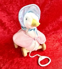 Peter Rabbit Jemima Puddle-Duck Plush Pull Along Soft Toy Beatrix Potter VGC