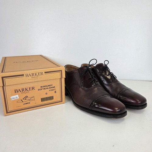Barker burgundy leather shoes - barker,