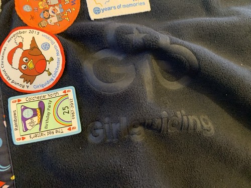 Girl guiding campfire badge - girl,