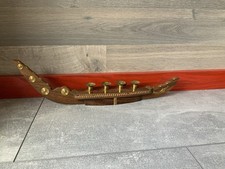 Vintage Wooden and Brass