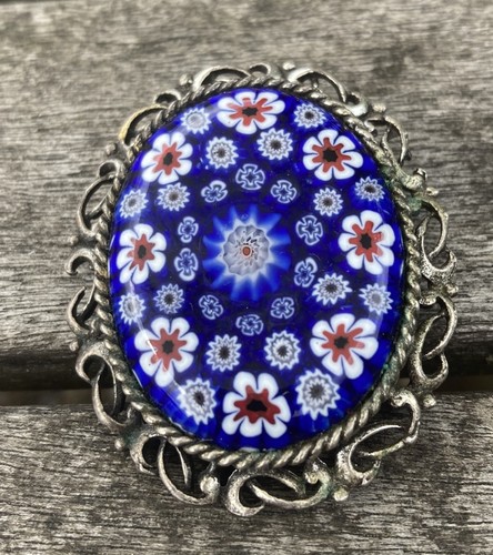 Vintage cobalt blue - cobalt, red