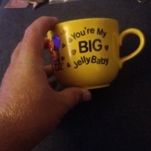 Yellow ceramic coffee - yellow, mug