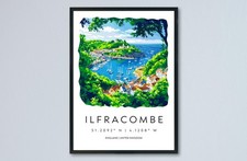 Ilfracombe Watercolor Poster
