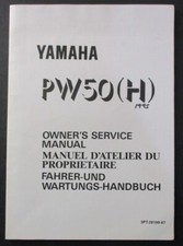 YAMAHA PW50 (H) GENUINE OWNERS WORKSHOP SERVICE MANUAL 3PT-28199-87