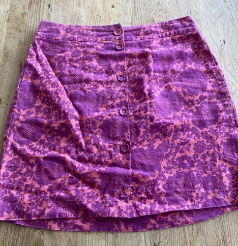 Boden pink patterned skirt - pink,