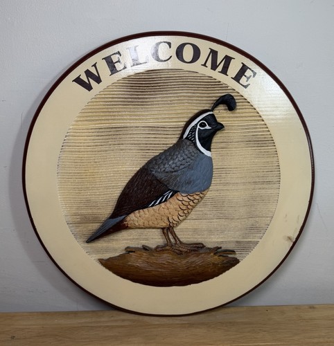Welcome wall plaque - 3d,