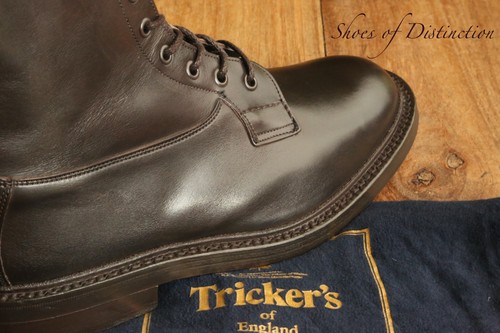 Tricker black leather - tricker's, derby