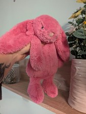 Jellycat Bashful Hot Pink Bunny Medium. Very Good Condition