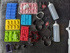 Various cookie cutters and silicon moulds some used most not. Great for baking