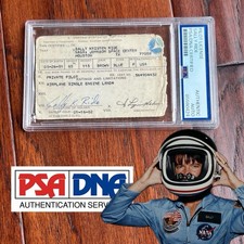 SALLY RIDE * PSA * AUTOGRAPH