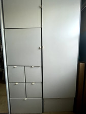 IKEA VISTHUS Wardrobe - Grey/White - Modern Storage Solution - Great Condition