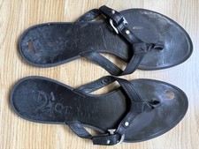Dior Black Leather Sandals EU