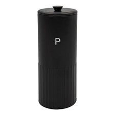 Pasta Tin Metal Black Round