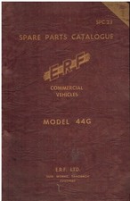 ERF MODEL 44G 13-TON TRUCK ORIGINAL FACTORY ILLUSTRATED PARTS CATALOGUE