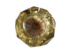 VTG PRESSED FLOWER & GOLD