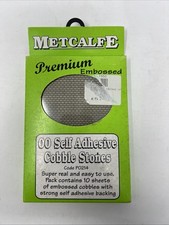 METCALFE OO SCALE PO214 SELF ADHESIVE COBBLE STONES PACK- COVERS 12" x 16"