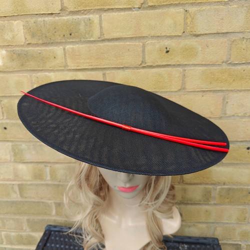 Black red feather stick - feather, large