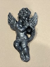 10cm Cherub Playing Flute Wall