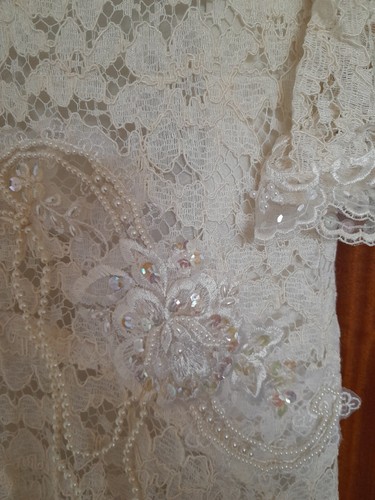 Vtg wedding dress - dress, asymetric