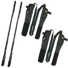 2 NGT Carp Rod Tip and Top Butt Protectors 2 x Elasticated Covers Fishing Rods