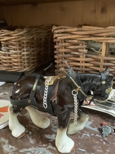 Vintage shire horse ornament - horse,