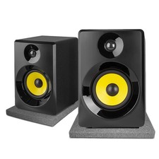 Vonyx 30B Active Studio Monitors 3" Powered Desktop Speakers, Black with Pads