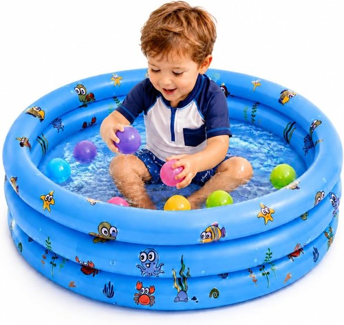 Blue inflatable toddler - inflatable, pool