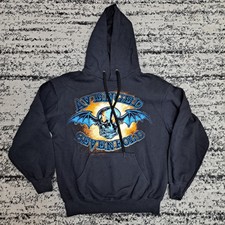 Avenged Sevenfold Skull Logo Spell Out Graphic Hoodie 2014 Bravado Mens M