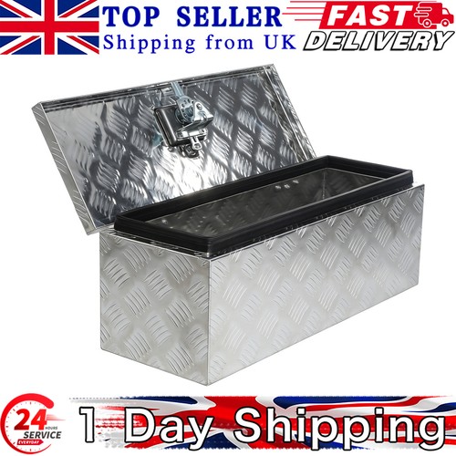 Aluminium lockable tool chest - aluminium,