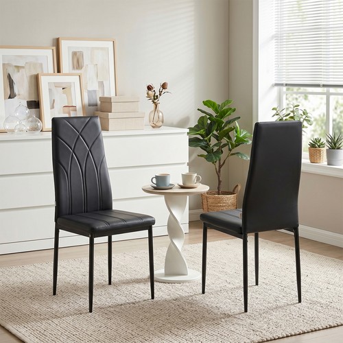 Set dining chairs - 2, pu
